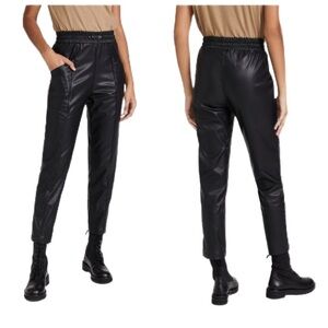 NWT Rails Black Jayden Faux Leather Cropped Pants Size M